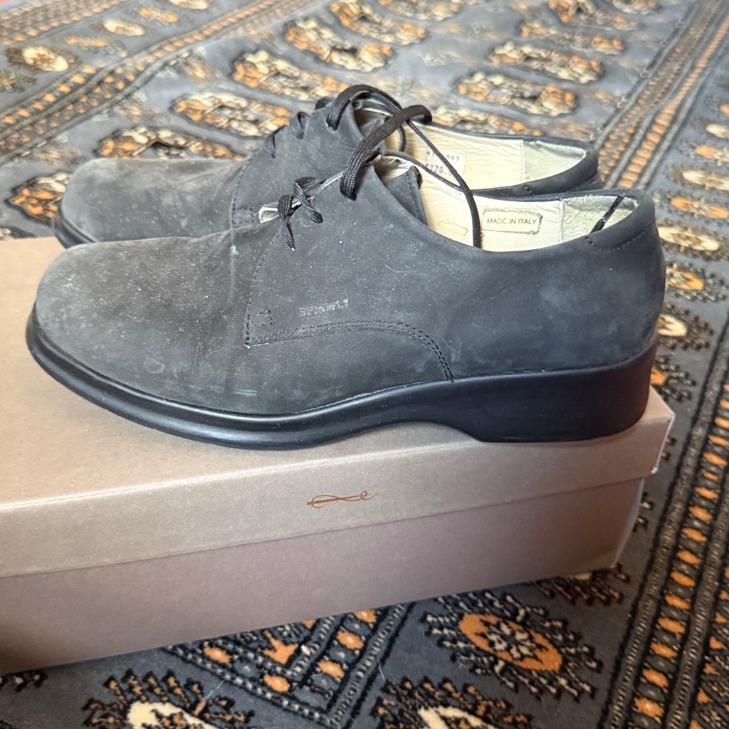 Stonefly Black Suede Oxford Boots Size 38 Eu (8 Us)